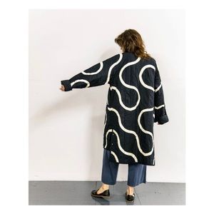 Haptic Lab Long Snake Path Quilt Coat